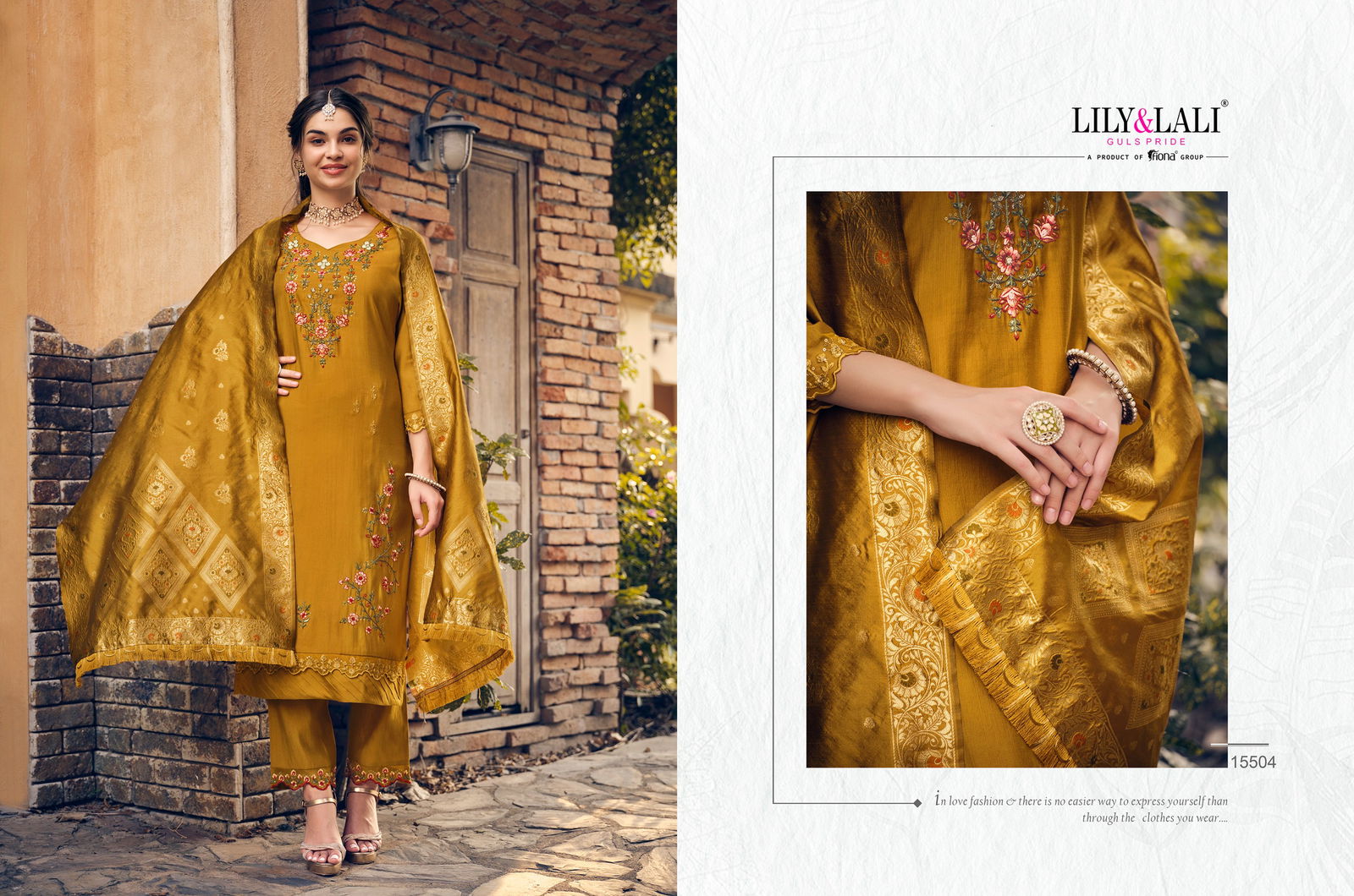 Hasmeena Vol 2 By Lily And Lali Kurti With Bottom Dupatta Orders in India
